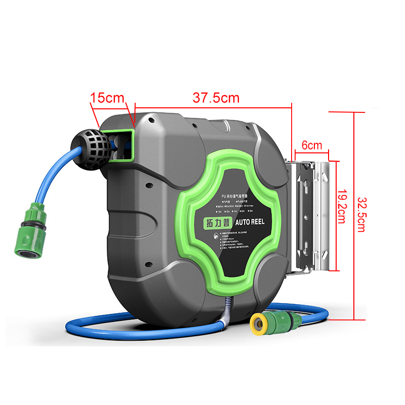 Smart Garden Herb - 自動格納式ホース,4s,店舗,車,庭用の灌漑システム,ウォールマウント,10/15/20m