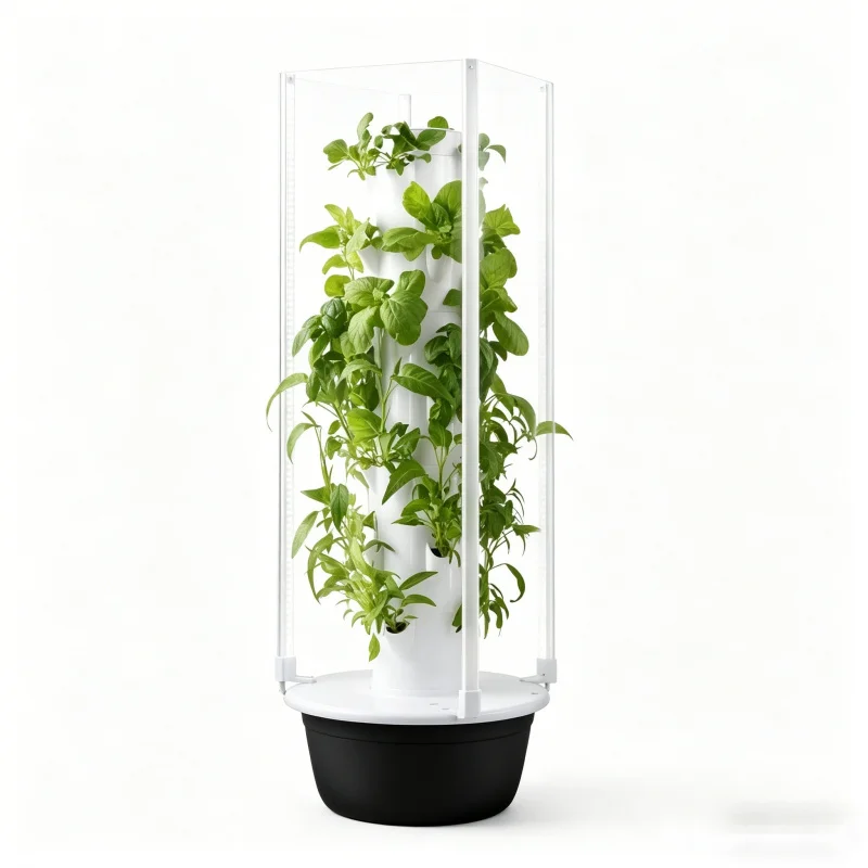 Smart Garden Herb - 5層式スマート垂直水耕栽培ガーデン、育成ライト付き屋内ハーブ野菜プランター、家庭用土壌不要栽培システム