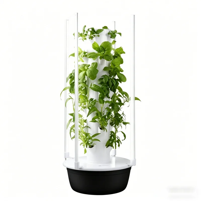 Smart Garden Outdoor - スペースツリー垂直水耕栽培タワー スマート野菜プランター 室内/屋外 家庭菜園 土を使わないエアロポニック栽培システム