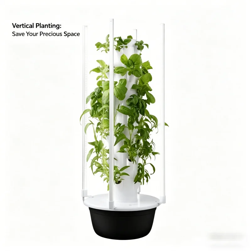 5層式スペースツリー水耕栽培タワー 室内スマート野菜ハーブプ - Smart Garden Herb のレビューと価格
