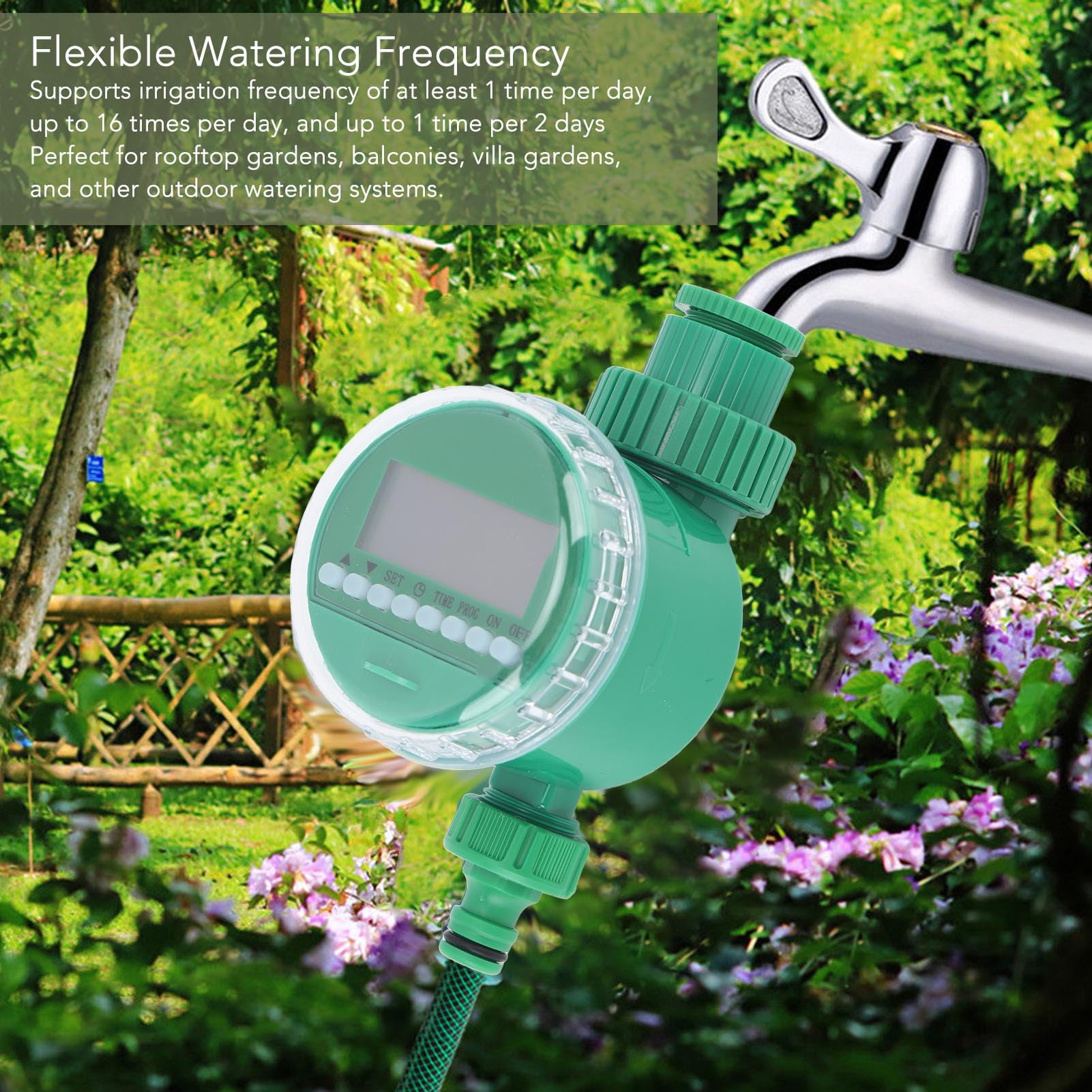電子ガーデン散水タイマー,LCDディスプレイ,自動灌漑コント - Smart Garden Accessories のレビューと価格