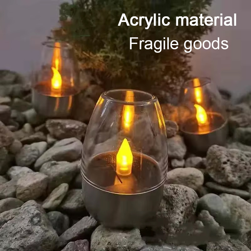 LED ソーラーキャンドルライトフレームレス充電式ナイトライ - Smart Garden Ornaments のレビューと価格