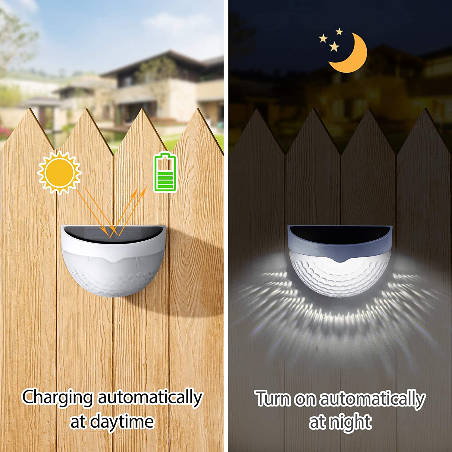 LED ソーラーライト屋外壁ランプエネルギーガーデンランプ防 - Smart Garden Ornaments のレビューと価格