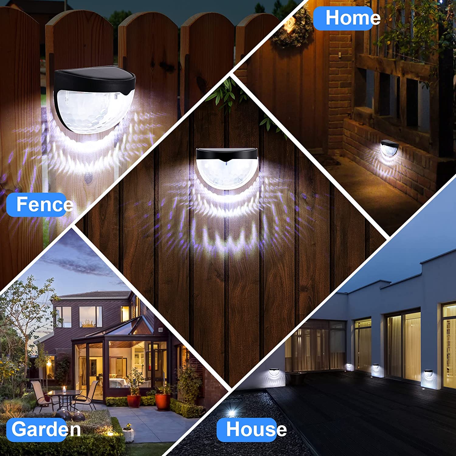 LED ソーラーライト屋外壁ランプエネルギーガーデンランプ防 - Smart Garden Ornaments のレビューと価格