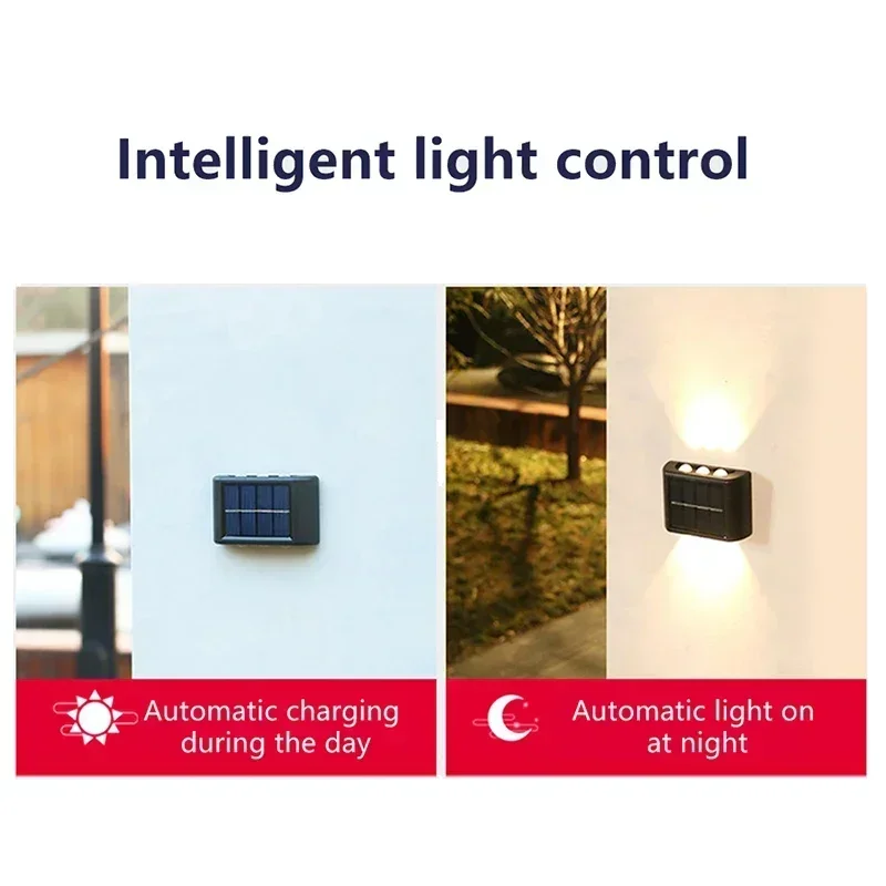 LEDソーラーライト 屋外防水 ソーラーウォールランプ 上下 - Smart Garden Ornaments のレビューと価格