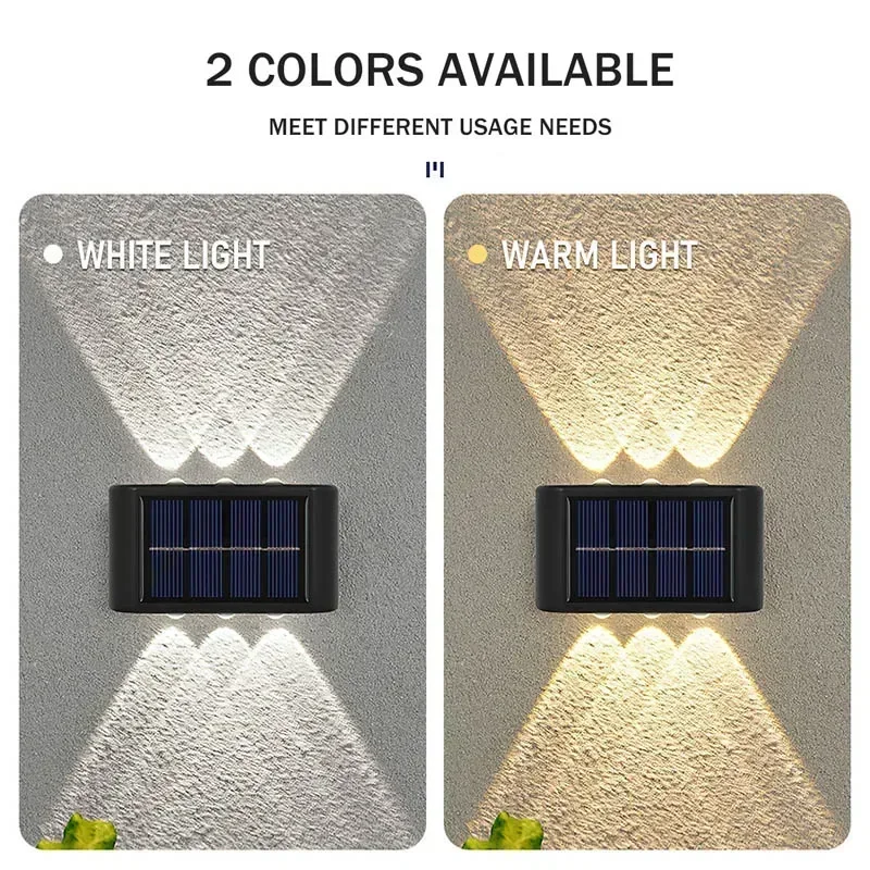 LEDソーラーライト 屋外防水 ソーラーウォールランプ 上下 - Smart Garden Ornaments のレビューと価格