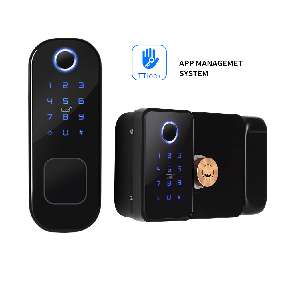 インテリジェントドアロック,両面指紋センサー,RFIDカード - Smart Garden Lock のレビューと価格