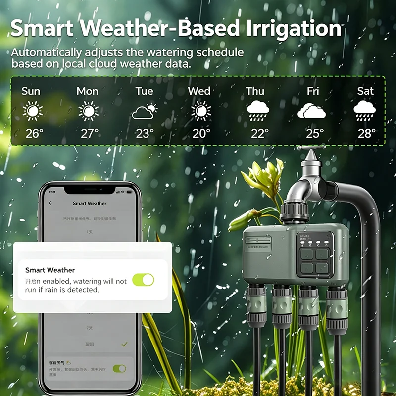 植物自動給水システム WiFiスマートタイマー RF433  - Smart Garden Accessories のレビューと価格