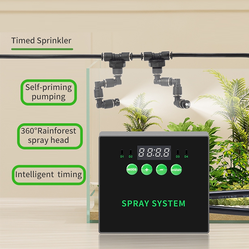 水植物水族館熱帯雨林水槽植物タイミング噴霧器爬虫類加湿インテ - Smart Garden Click And Grow のレビューと価格