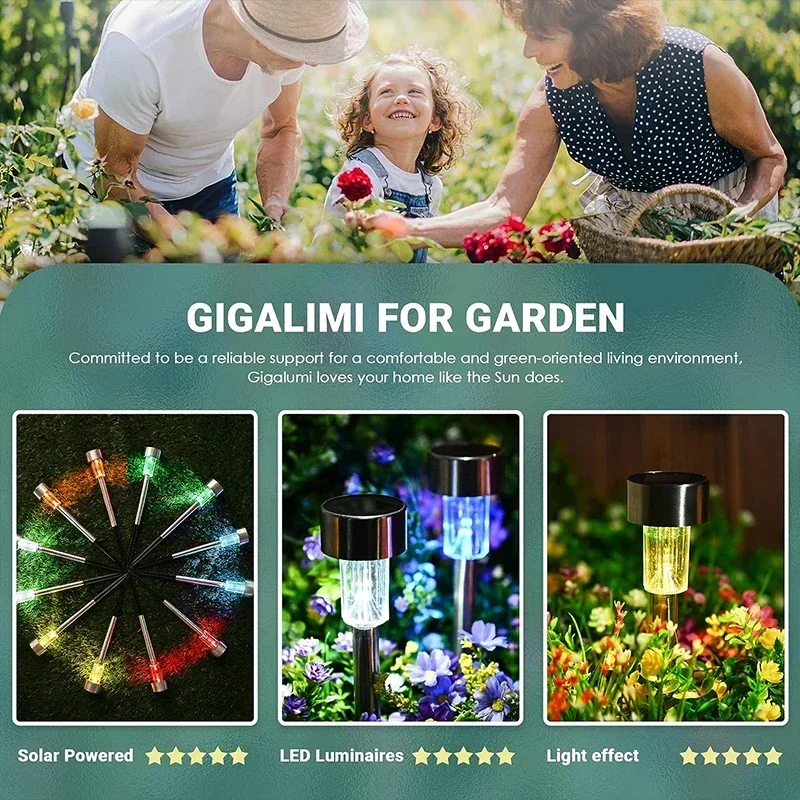 ソーラー屋外ライトガーデンランプ太陽光発電防水風景パス屋外庭 - Smart Garden Ornaments のレビューと価格