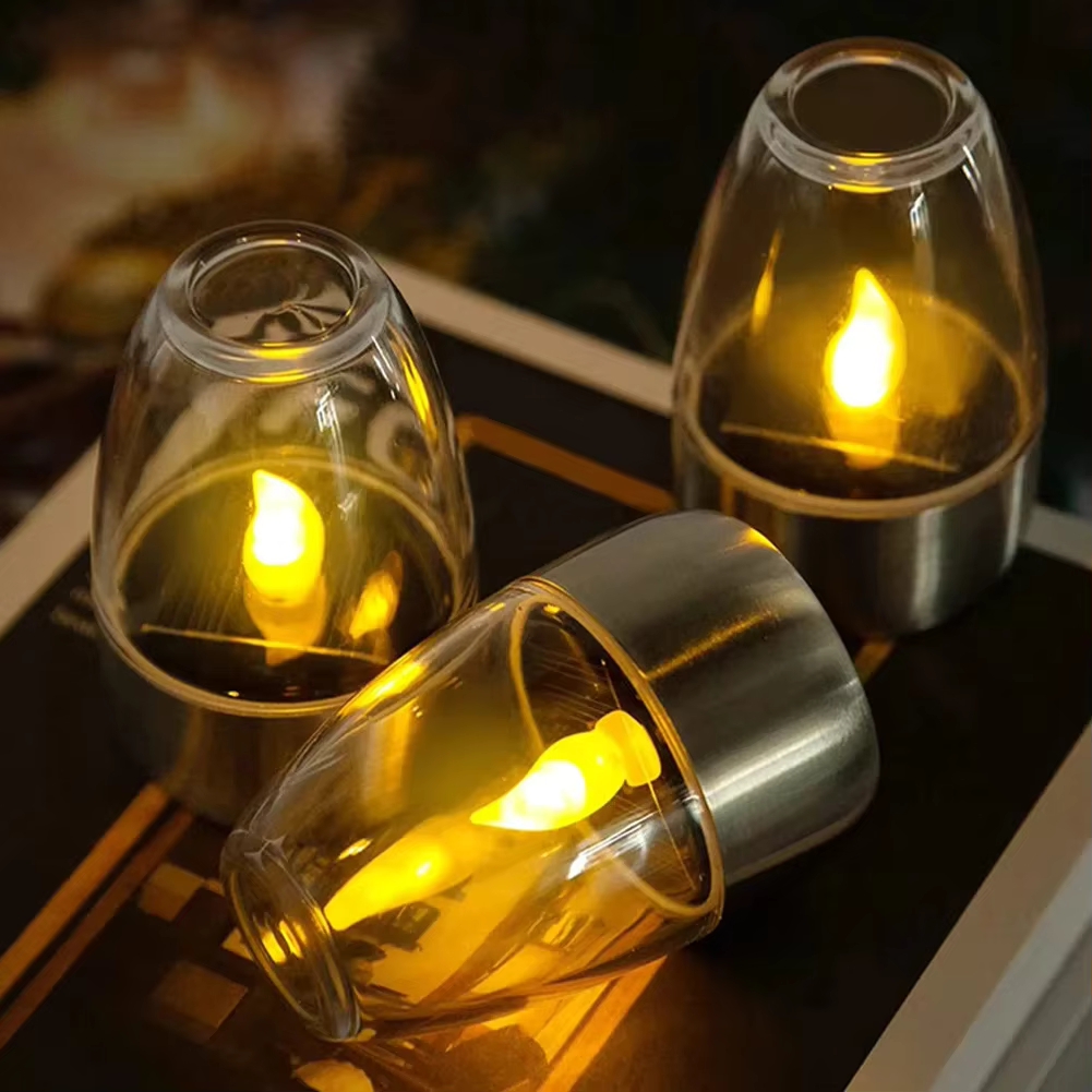 LED ステンレス鋼ソーラーキャンドルライト屋外パティオガー - Smart Garden Ornaments のレビューと価格