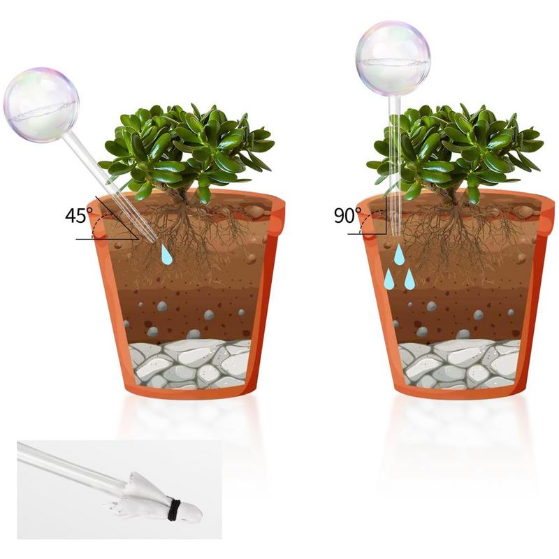自動植物散水電球,透明なガラスの散水のための灌漑システム - Smart Garden Herb のレビューと価格