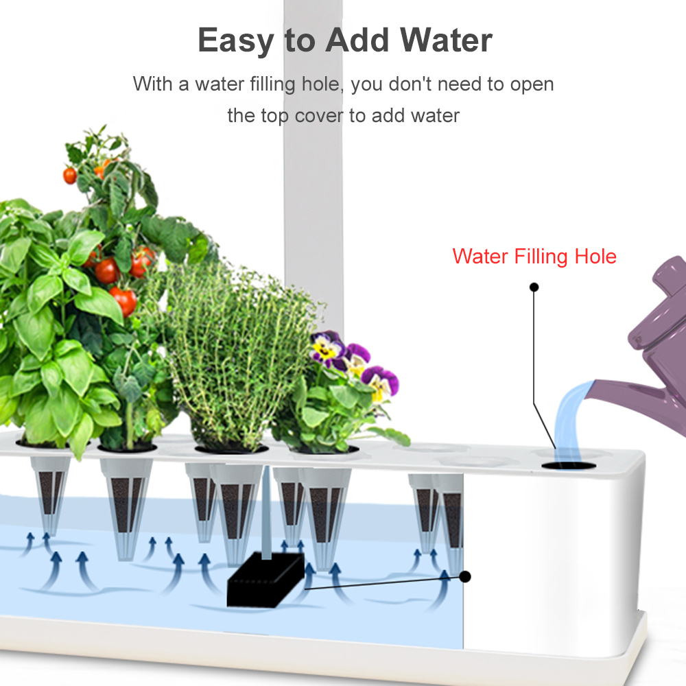 インテリジェント水耕栽培システム,屋内ガーデンキット,9ポッ - Smart Garden Click And Grow のレビューと価格