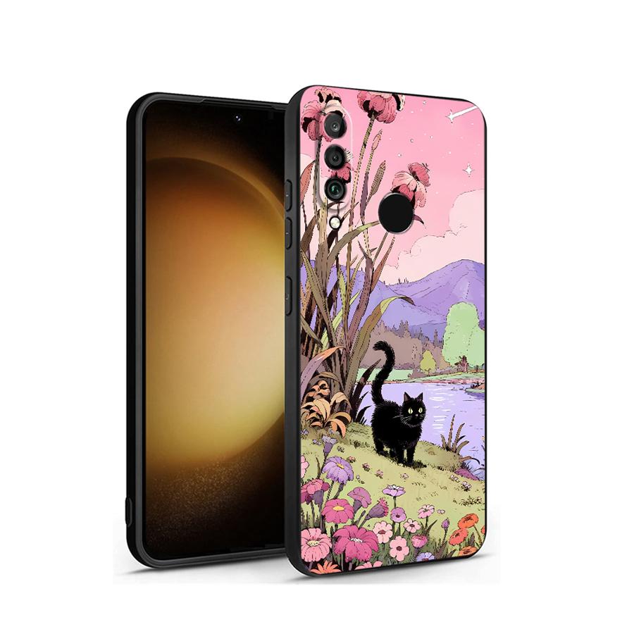 ガーデンブラックキャットモーメントケース Huawei Pu - Smart Garden Logo のレビューと価格
