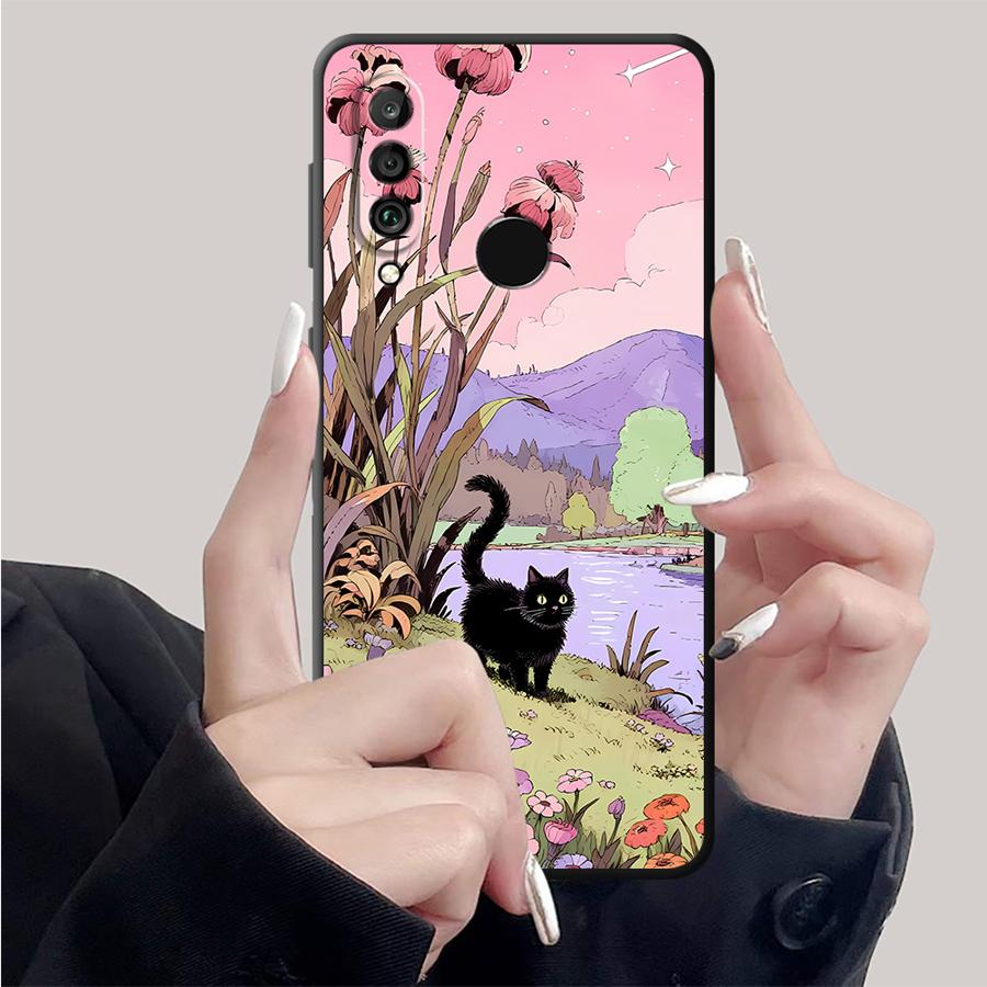 ガーデンブラックキャットモーメントケース Huawei Pu - Smart Garden Logo のレビューと価格