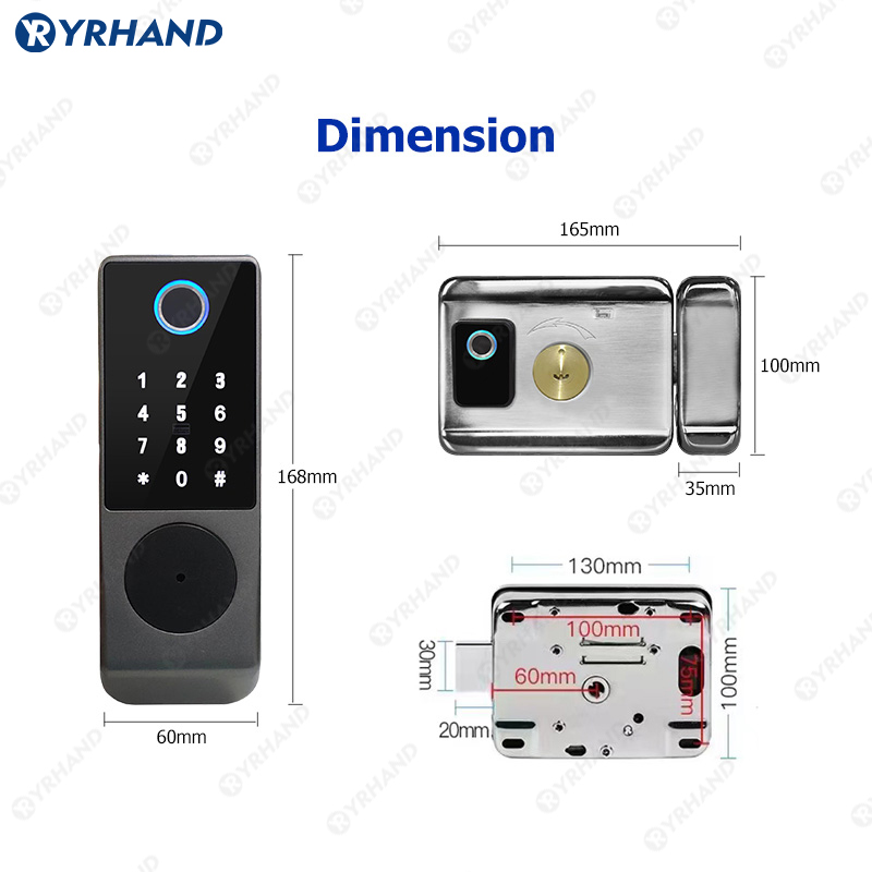 Tuya-コネクテッドカードロック,防水電子ドアロック,ダブ - Smart Garden Lock のレビューと価格