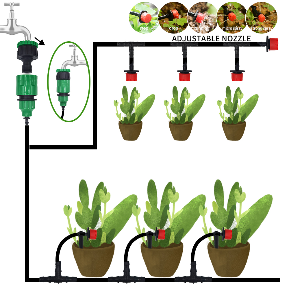 マイクロ点滴灌漑システムポータブル 20 メートル自動散水調 - Smart Garden Herb のレビューと価格