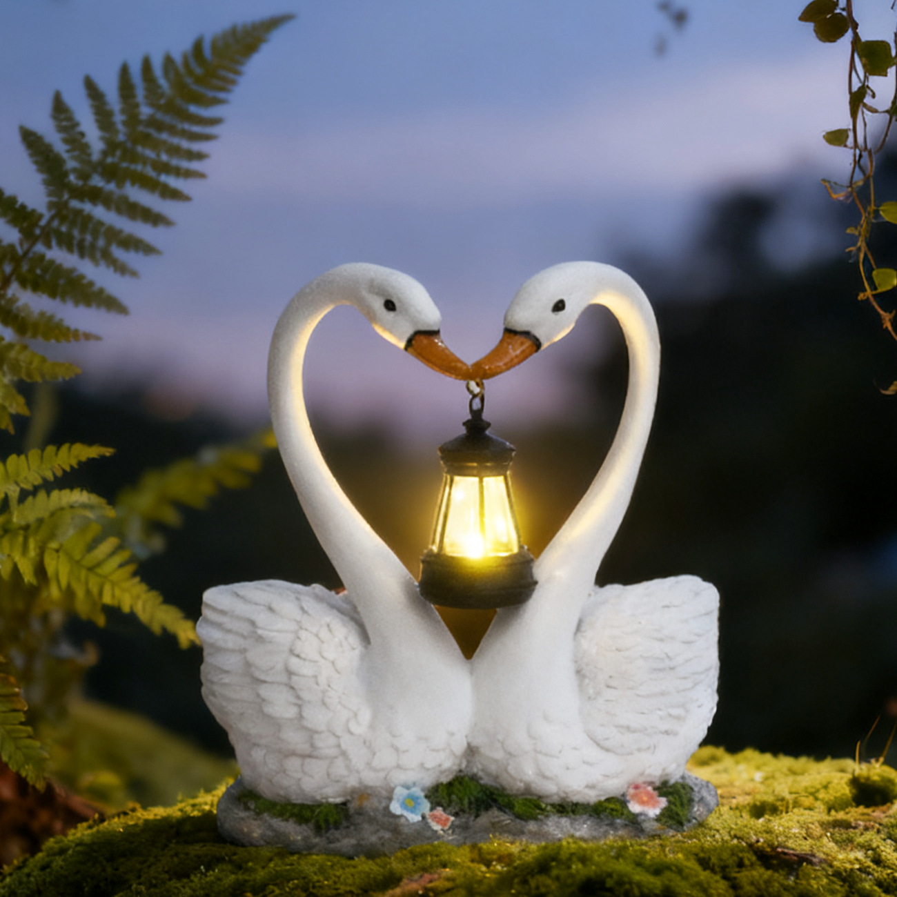 屋外中庭装飾シミュレーションスワンガーデン造園飾り動物像ソー - Smart Garden Ornaments のレビューと価格